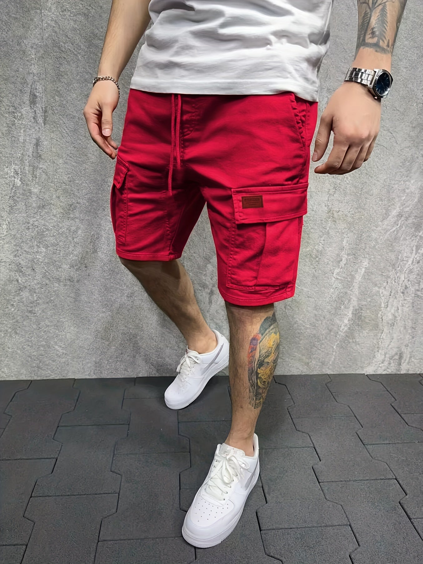 Herren Cargo Shorts – Baumwolle, Mehrere Taschen, Für Sommer Outdoor