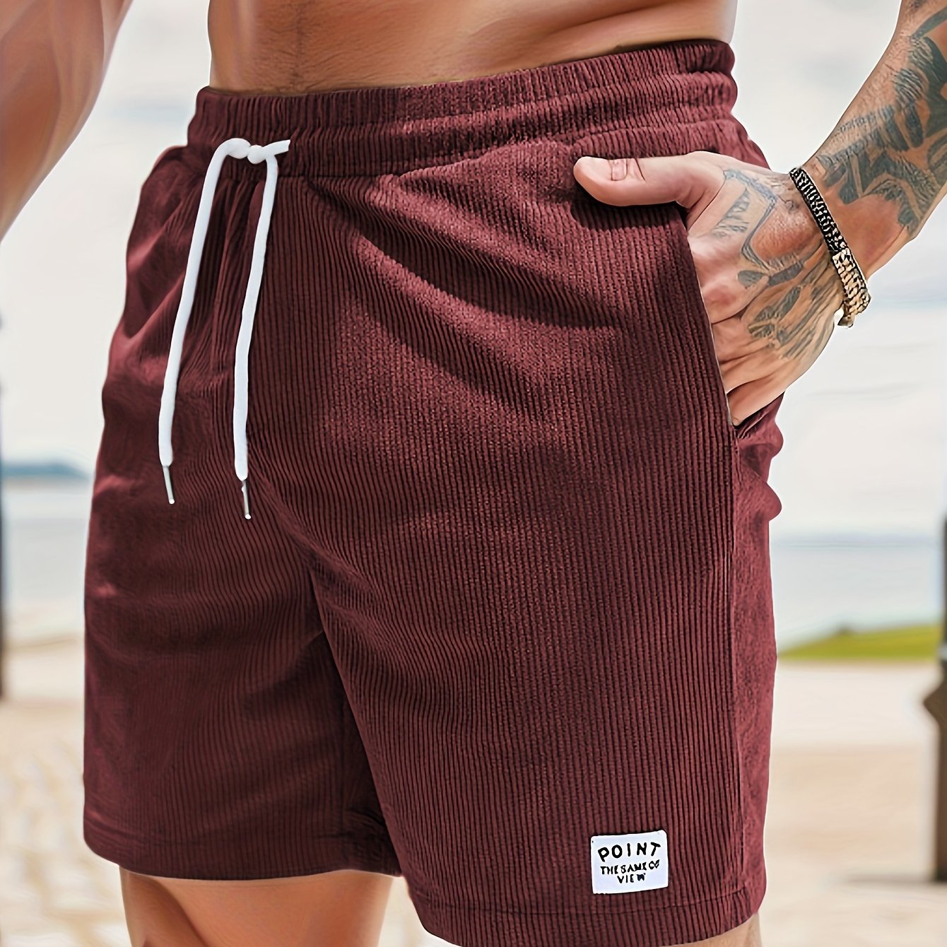 Herren Shorts – Regular Fit mit Kordel & Taschen, Für Strand & Alltag