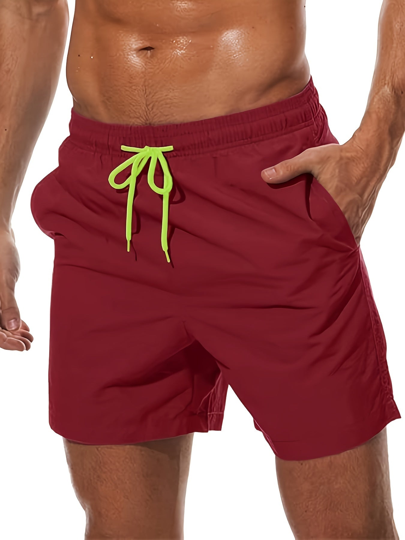 Schnelltrocknende Herren Badehose – Mit Netzfutter & Taschen