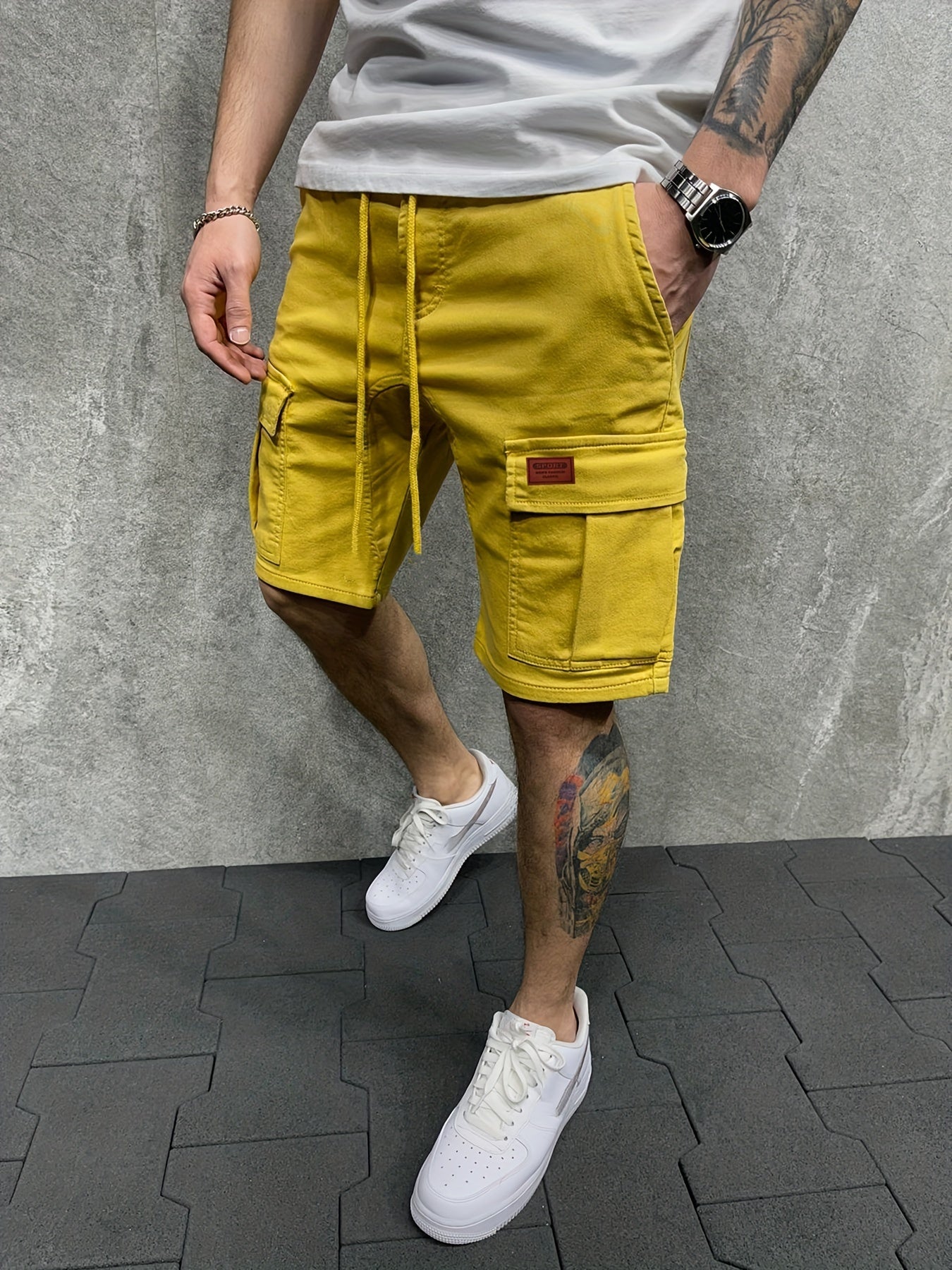 Herren Cargo Shorts – Baumwolle, Mehrere Taschen, Für Sommer Outdoor