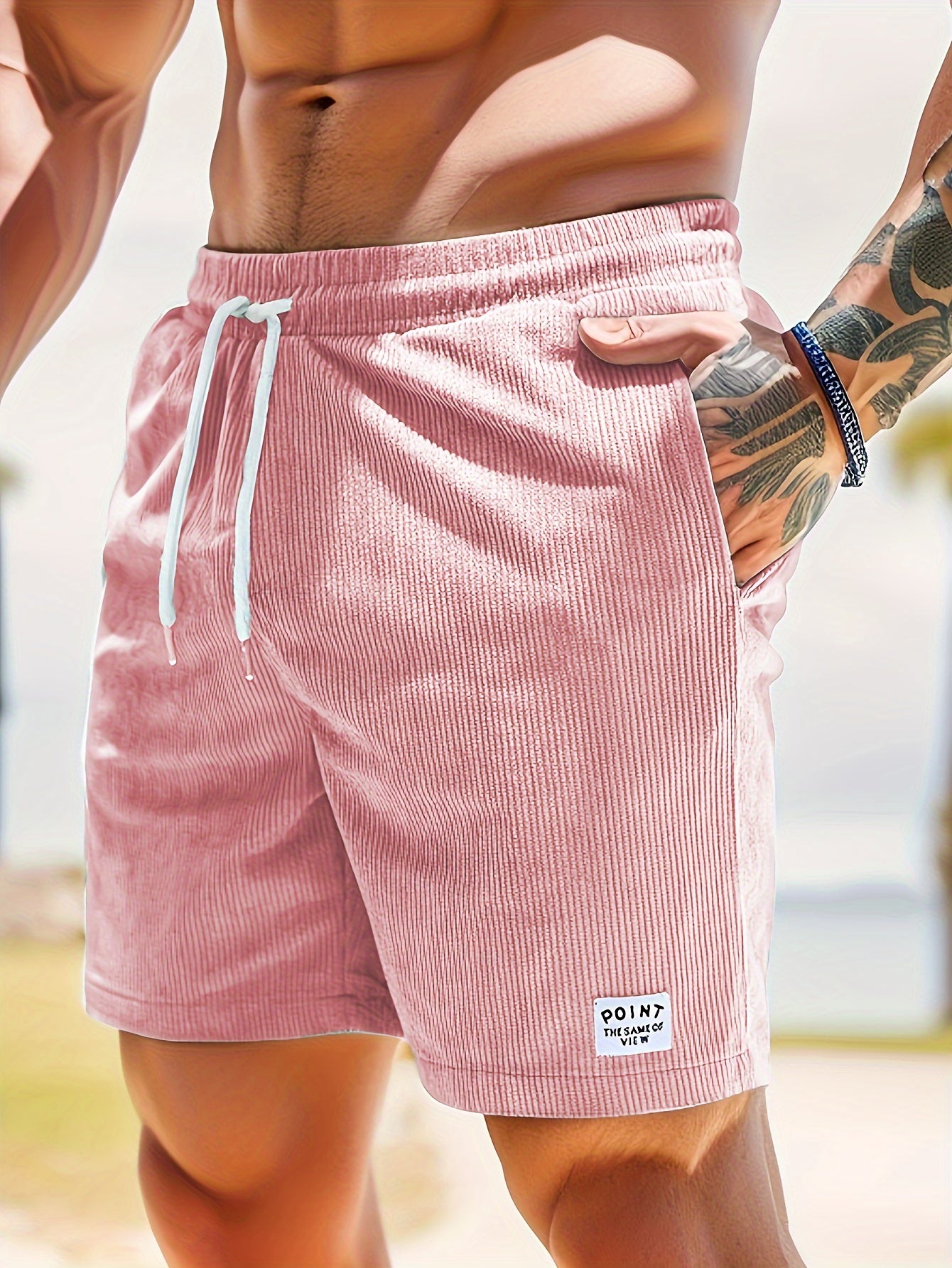Herren Shorts – Regular Fit mit Kordel & Taschen, Für Strand & Alltag