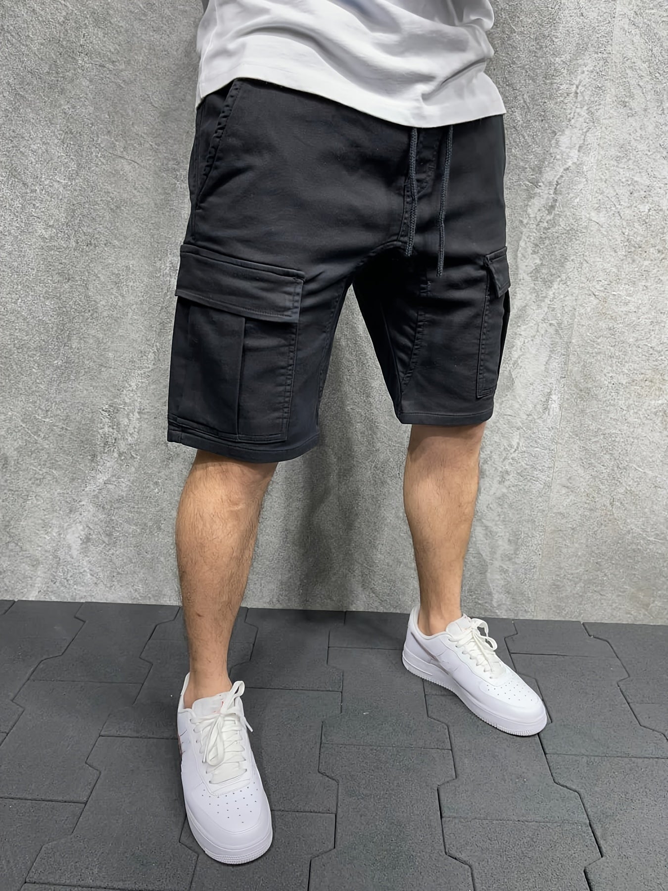 Herren Cargo Shorts – Baumwolle, Mehrere Taschen, Für Sommer Outdoor