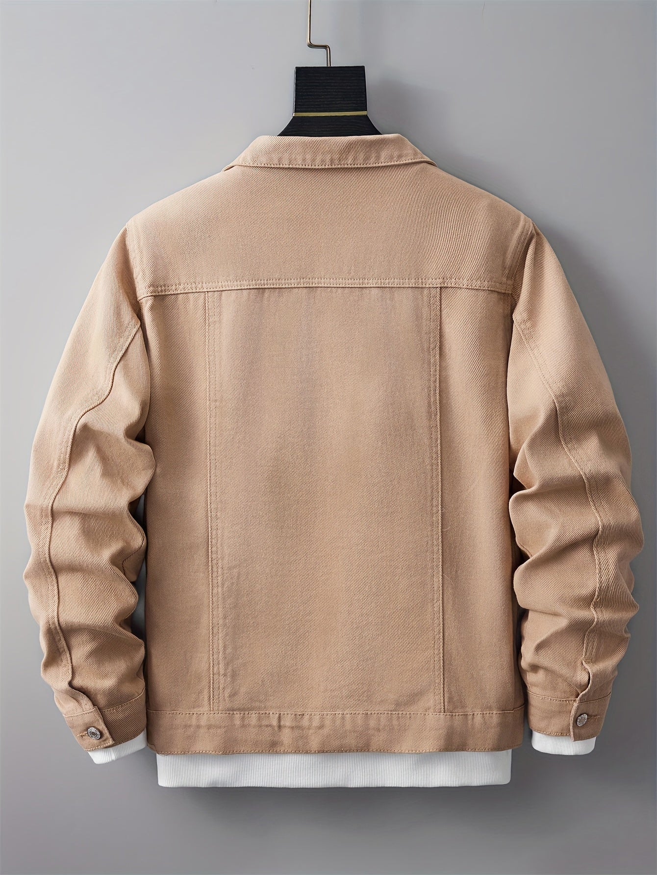 Denim Herrenjacke – Zerrissenes Design mit Taschen & Kragen